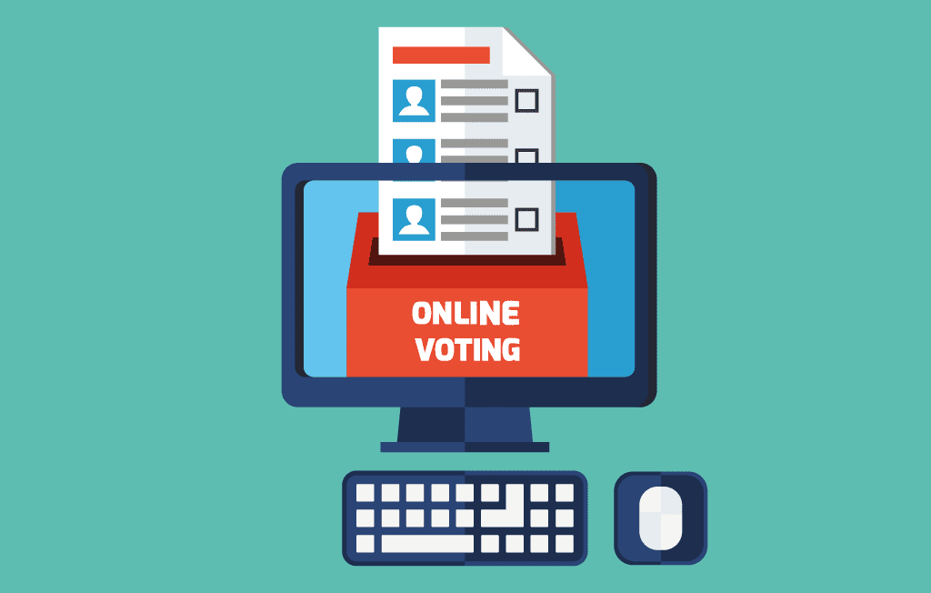 Online voting Illustration